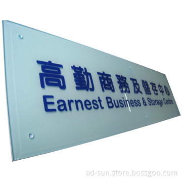 Corporate Sign Made of Plastic